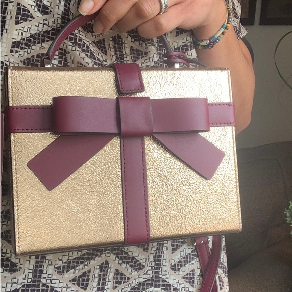 Authentic KATE SPADE Leather gift wrap magnetic snap Crosby/Satchel - Picture 13 of 16